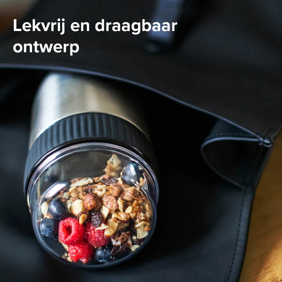 Coninx Thermos Lunchbox - Muesli Beker To Go - Isoleer Lunchpot - Yoghurtbeker To Go - Mueslibeker 840ml (600ml+240ml) - RVS - Image 7