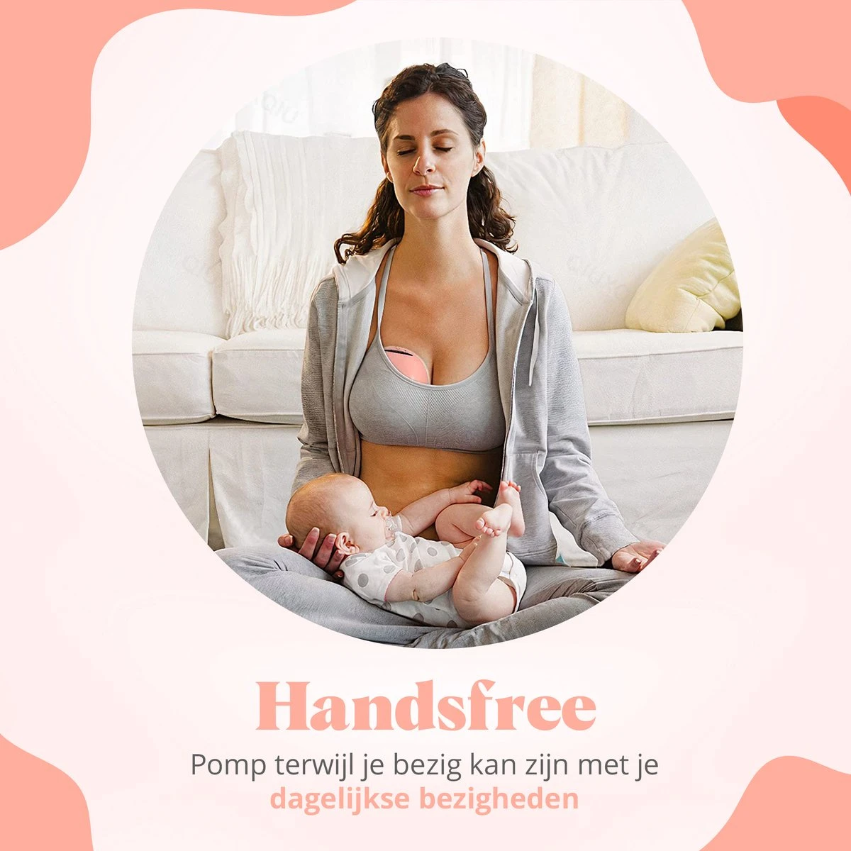 Evite Elektrische Draadloze Borstkolf – Handsfree & Draagbaar – BPA-Vrij – Dubbele Borstkolf – Met E-Book - Roze - Image 7