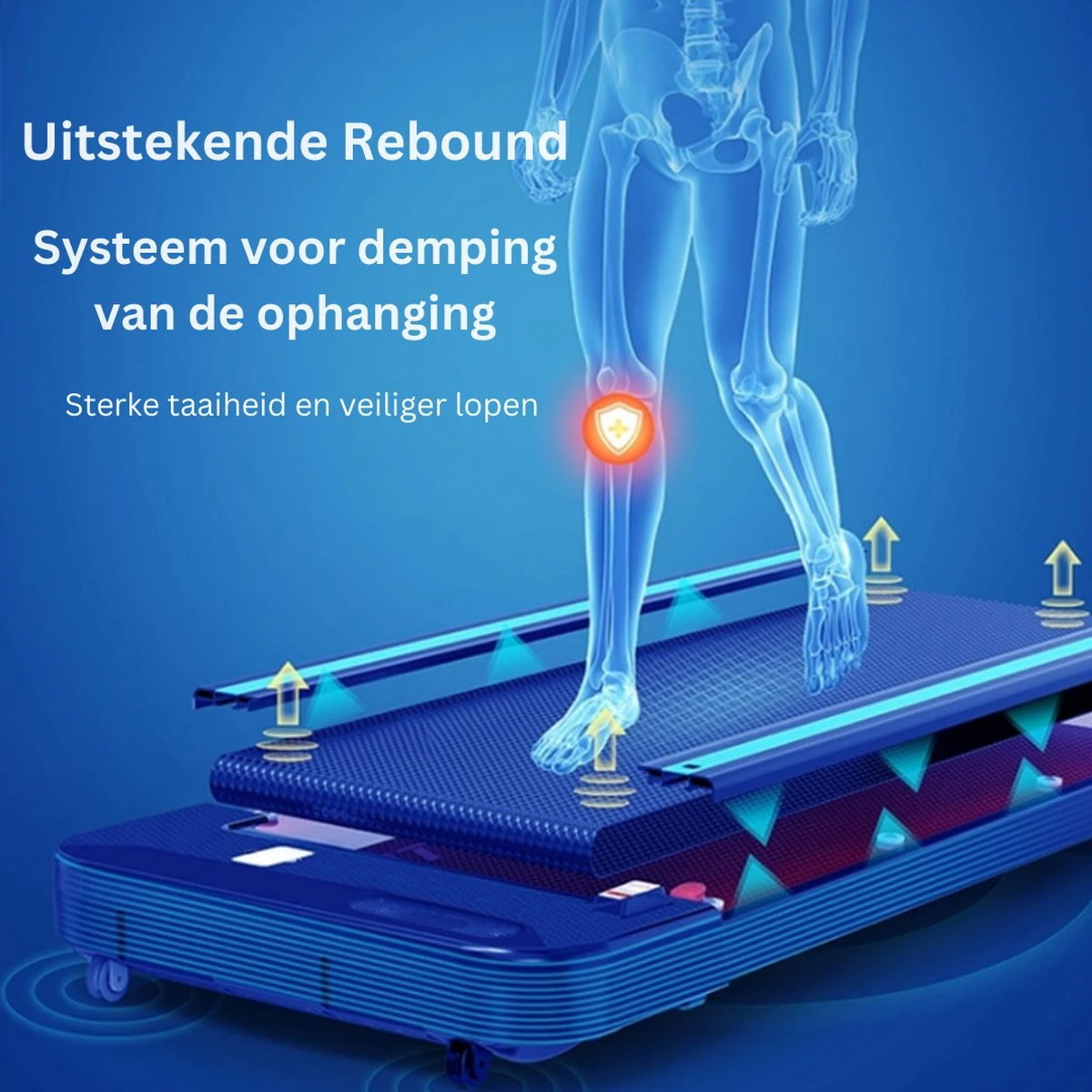 Merkloos Wandelband- Loopband Inklapbaar Met App- Walking Pad Extra Compact- Loopband Bureau-Zwart - Image 3