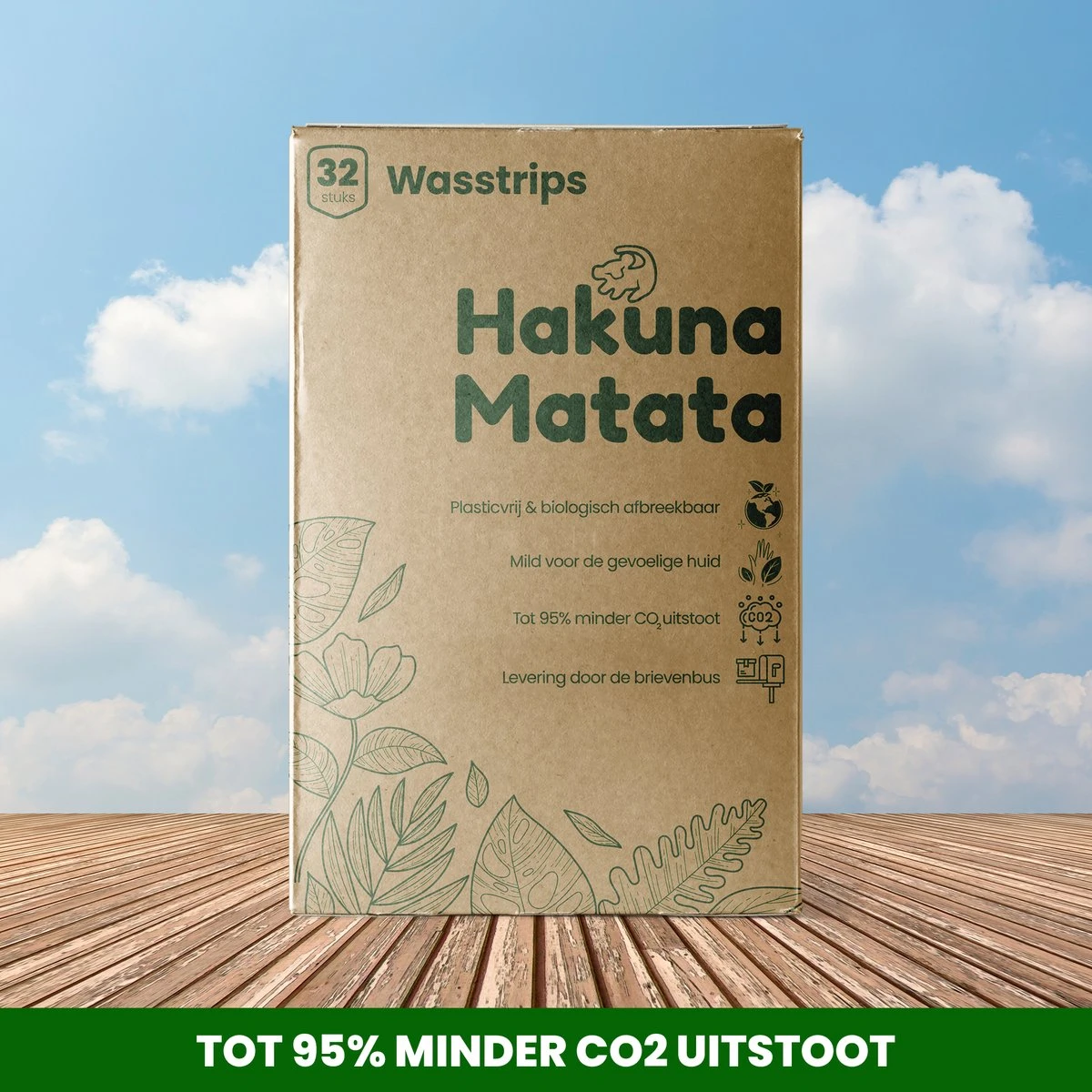 Hakuna Matata Wasmiddel 96 - Compressed - Wasstrips - Voordeelverpakking - Eco Wasmiddel Wit En Kleur - Laundry Strips - Image 8