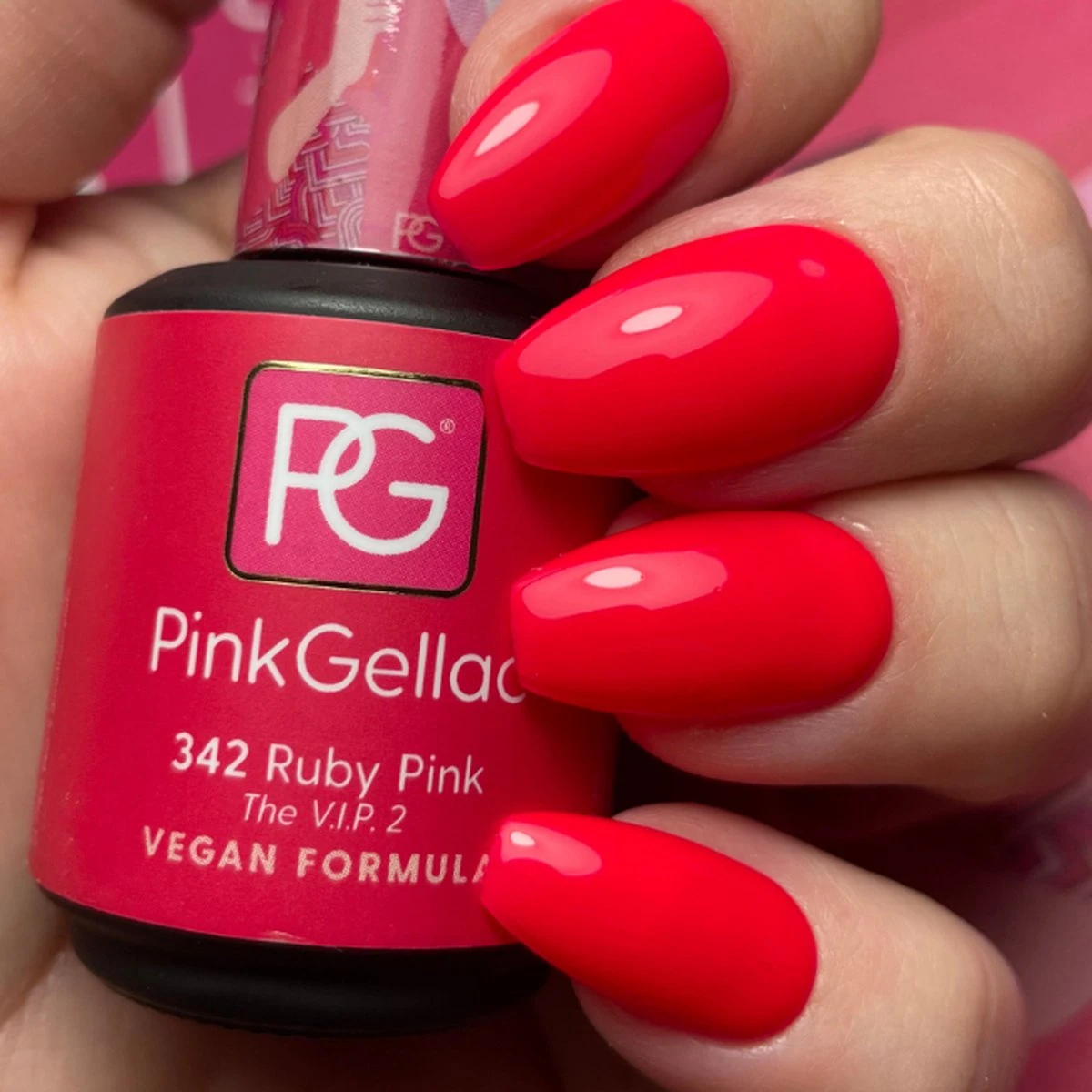 Pink Gellac - Ruby Pink - Gellak - Vegan - Roze - Glanzend - 15ml - Image 7