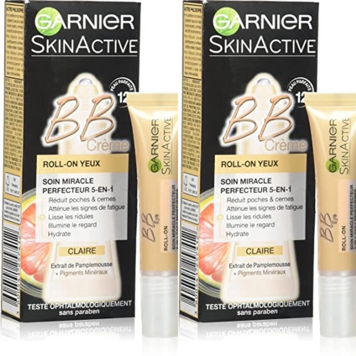 Garnier Skin Active BB Cream Oogroller 5-IN-1 LIGHT (2 STUKS)