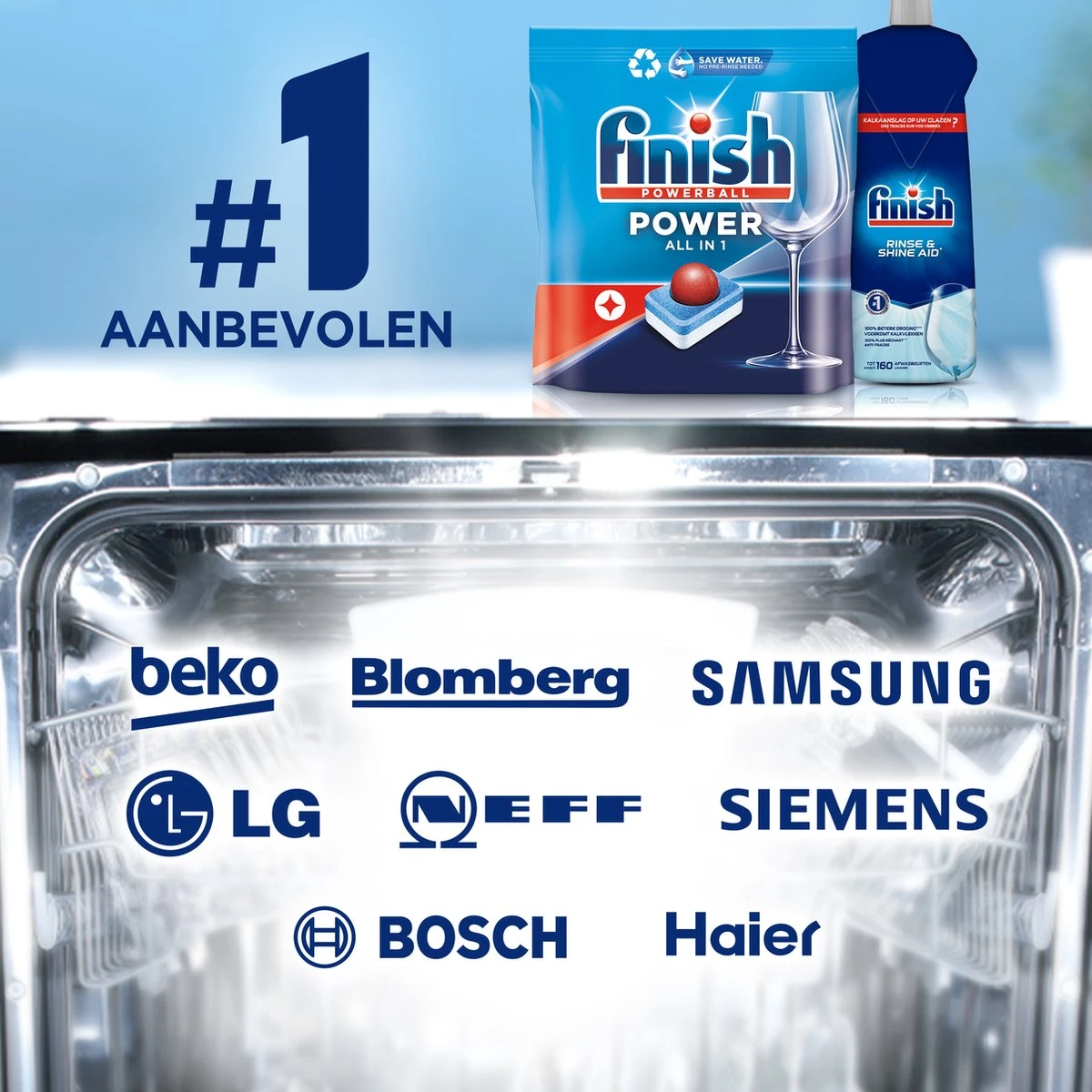 Finish Power All In One Citroen Vaatwastabletten - 80 Stuks - Image 5