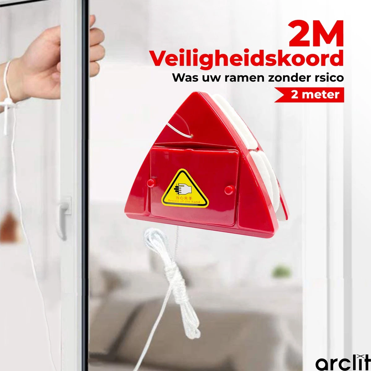 Arclit® | Magnetische Ramenwasser 4-35mm | Geschikt Voor HR / HR+++ | Verstelbare Ruitenreiniger & Raamwisser - Image 3