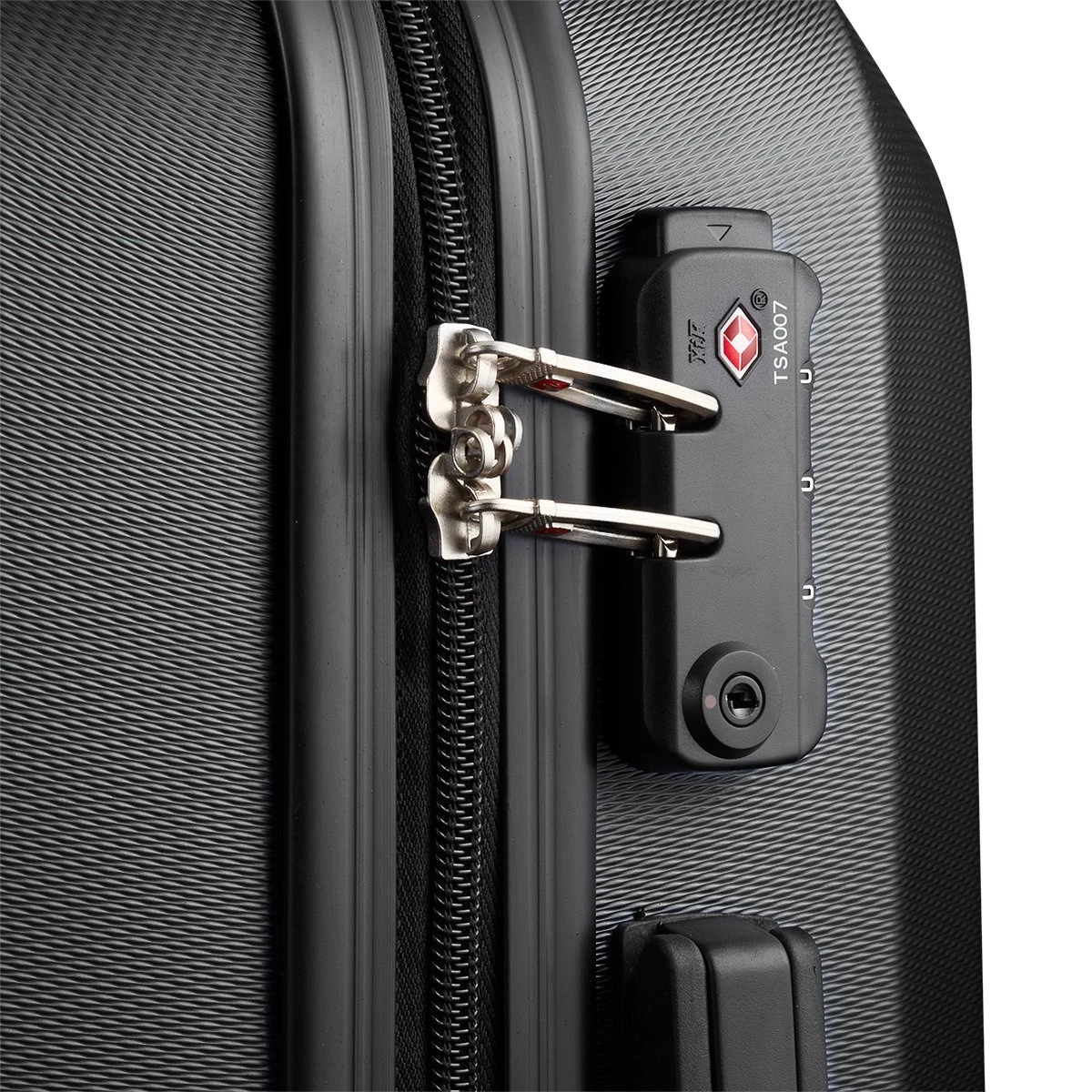 Swiss - Lausanne Handbagage Koffer 55x40x25 Cm - 4 Wielen - TSA-cijferslot - Zwart - Image 5