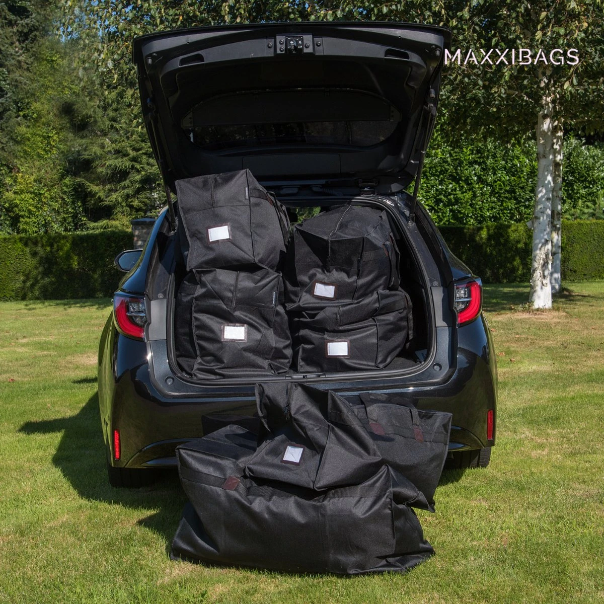 MAXXIBAGS - Set Van 3 (M/M/M) Opbergtas - Skitas - Skiën - Kledingzak - Reistas - Tassenset - Weekendtas - Voor Dekens/kussens/dekbedden - Organiser -Zwart - Afmeting: 40 X 70 X 35 - Image 5