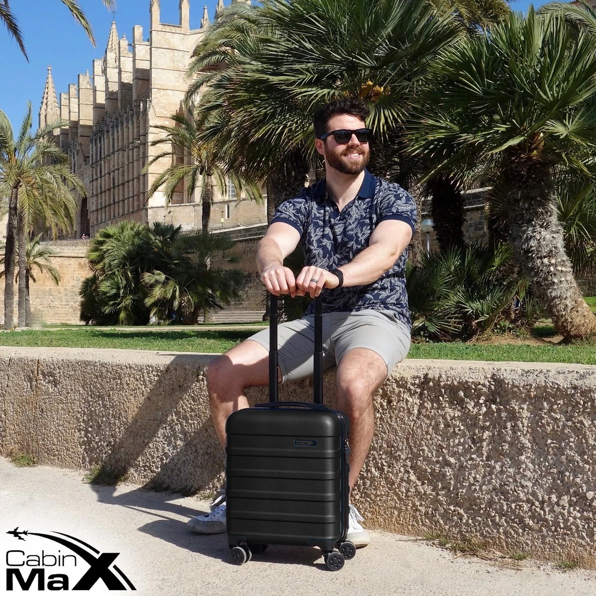 CabinMax Handbagage Koffer - Trolley 30L - Harde Reiskoffer - 45x36x20cm - Lichtgewicht - Groot Capaciteit - Zwart - Image 9