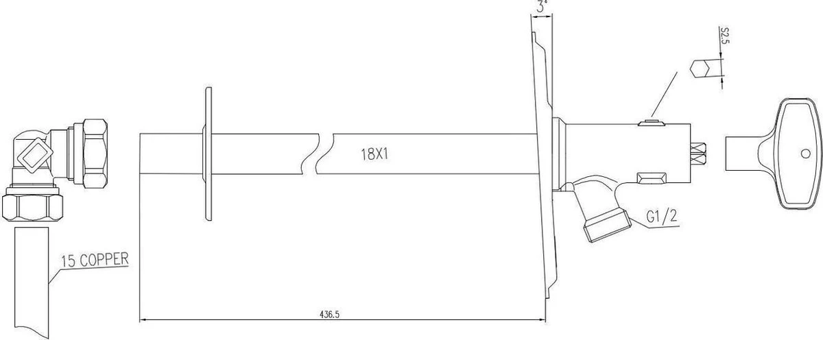 Riko Vorstbestendige Gevelkraancombinatie 15X3/4 - Image 3
