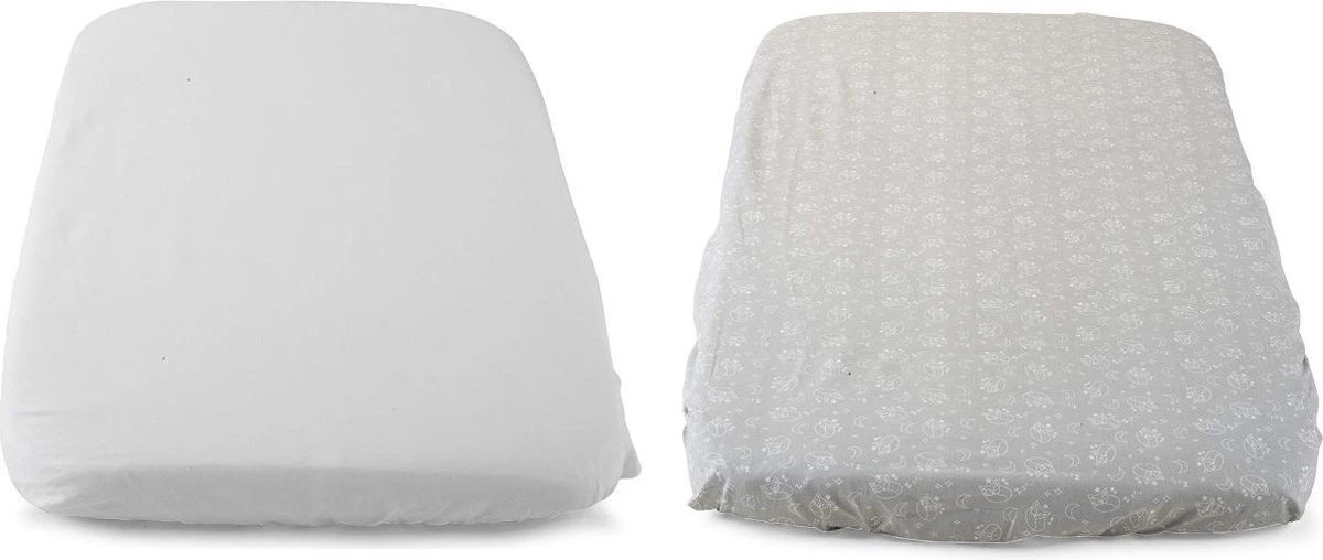 Chicco - Next2Me - Hoeslaken Voor Wieg - 2 Stuks - Grijs - Image 4