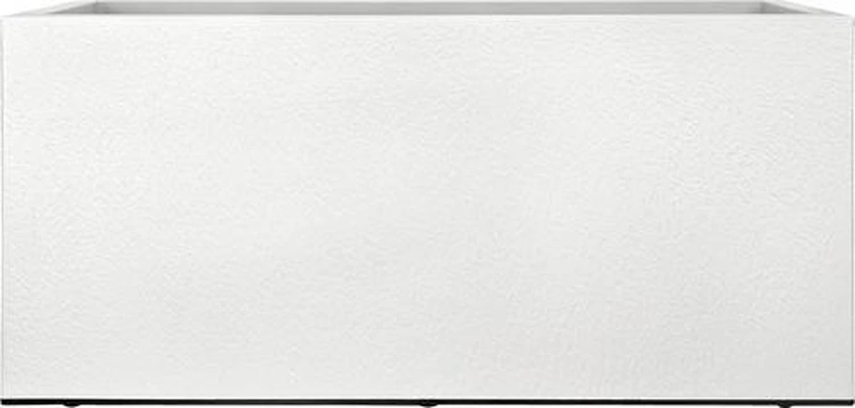 Elho Vivo Matt Finish Lang Wielen 90 - Grote Staande Plantenbak Voor Binnen & Buiten - Gemaakt Van Gereycled Plastic - L 39 X W 88 X H 41 Cm - Wit