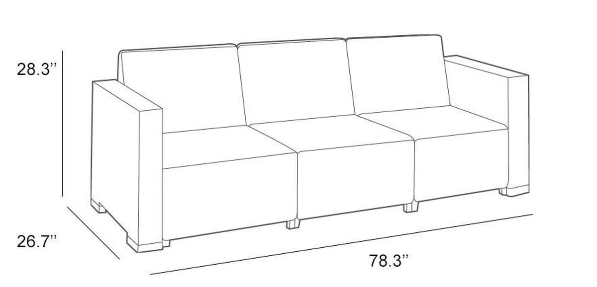 Allibert California Loungeset - 5 Personen - Cappuccino - Image 16
