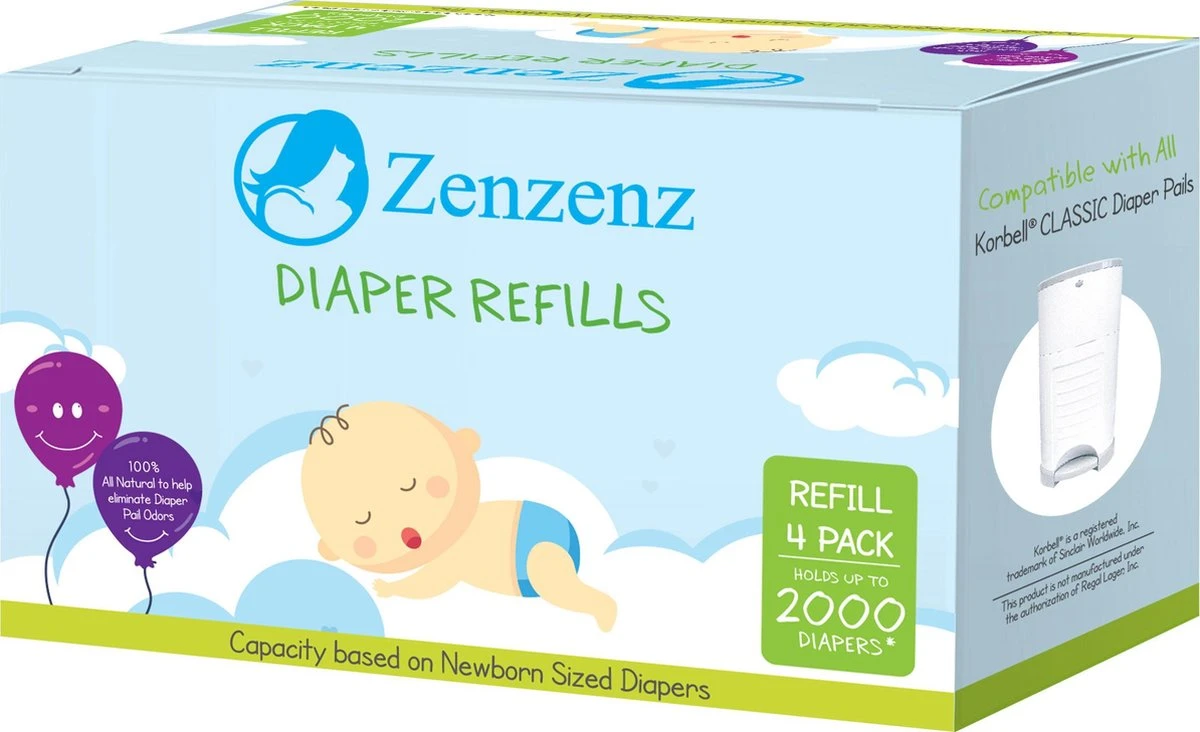 4 Stuks Luieremmer Navulling 16L Geschikt - Luieremmernavulling Voor 2000 Luiers - Luier Emmer Navulling - Diaper Refill 4 Pack - Geschikt Voor Korbell - Image 3