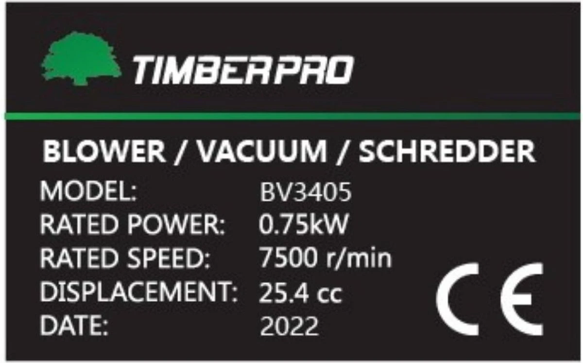 TIMBERPRO - Bladblazer - Benzine - Met Zuig En Versnipperfunctie - Blaassnelheid 225 Km/h - Opvangzak 45 L - Image 4