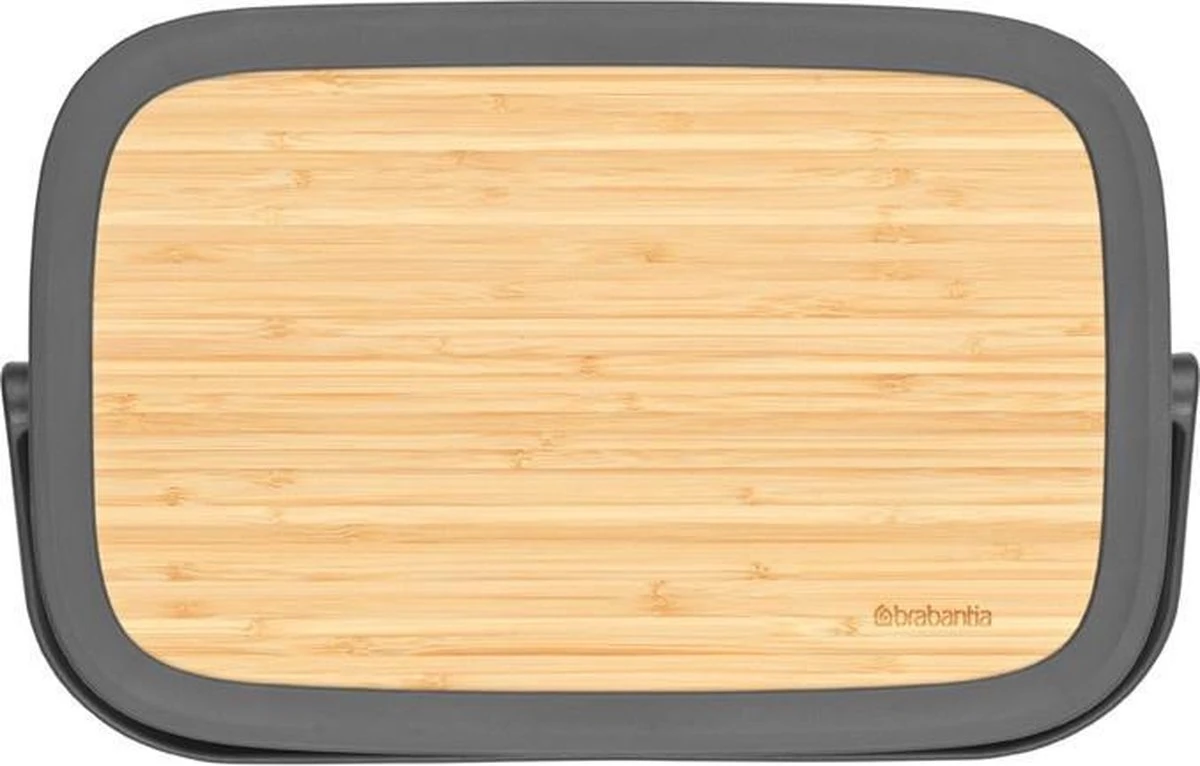 Brabantia Nic Broodtrommel - Met Bamboe Deksel - Dark Grey - Image 8