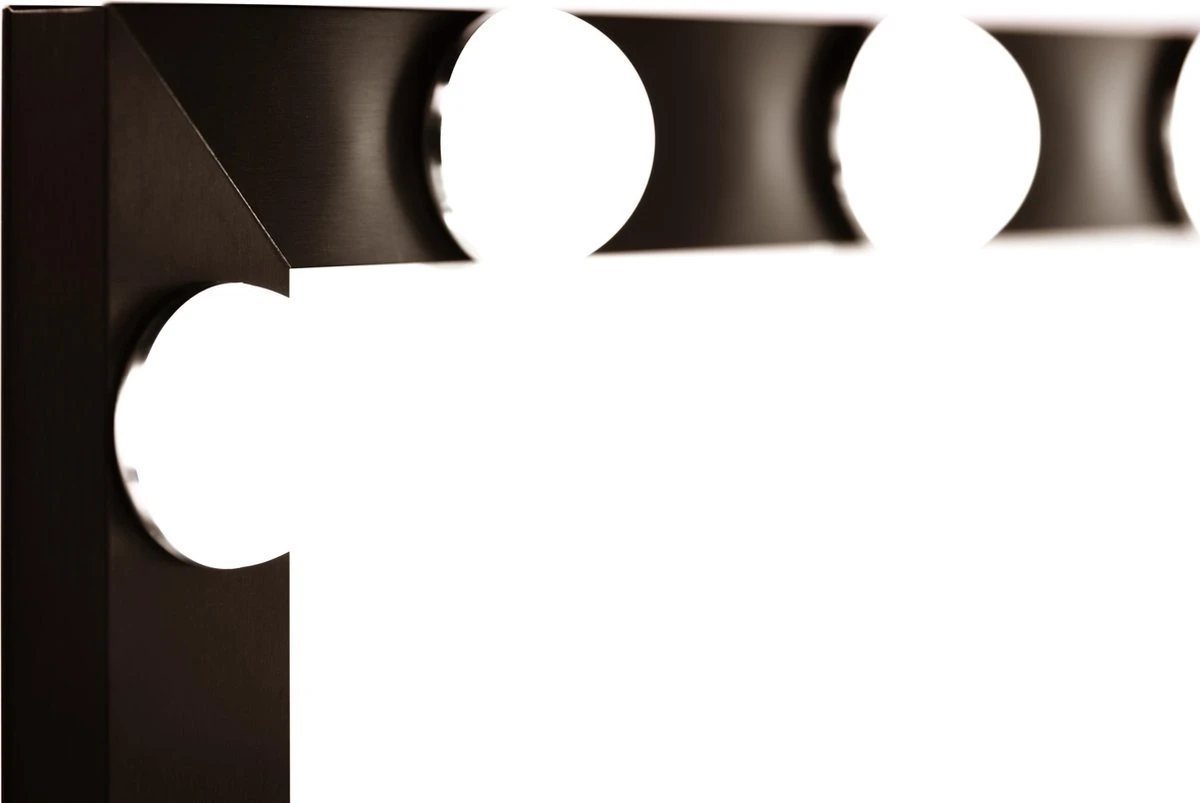 Make Up Spiegel Met Verlichting | Vivo | Hollywood Spiegel | Zwart | Touch | 3 Standen | 70x54 - Image 3