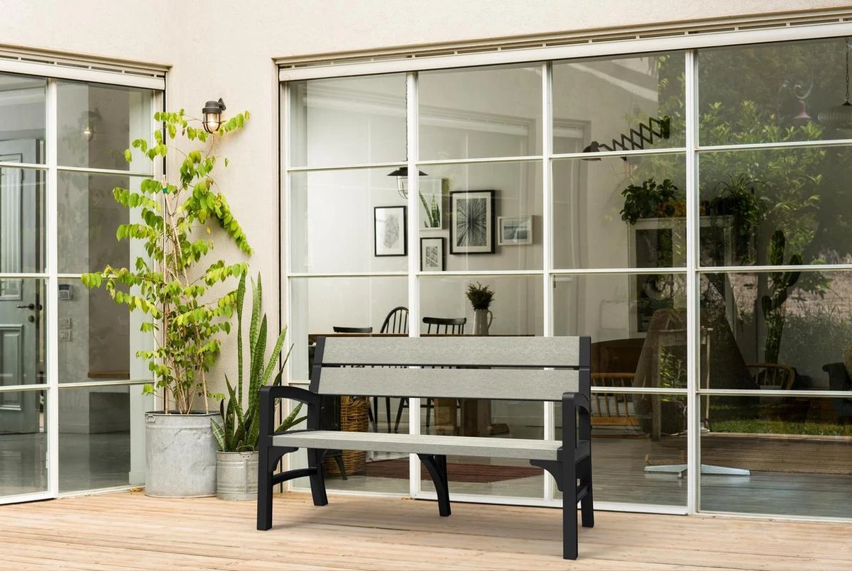 Keter Montero Tuinbank - 3-personen - 150x62,5x89cm – Grafiet - Image 11