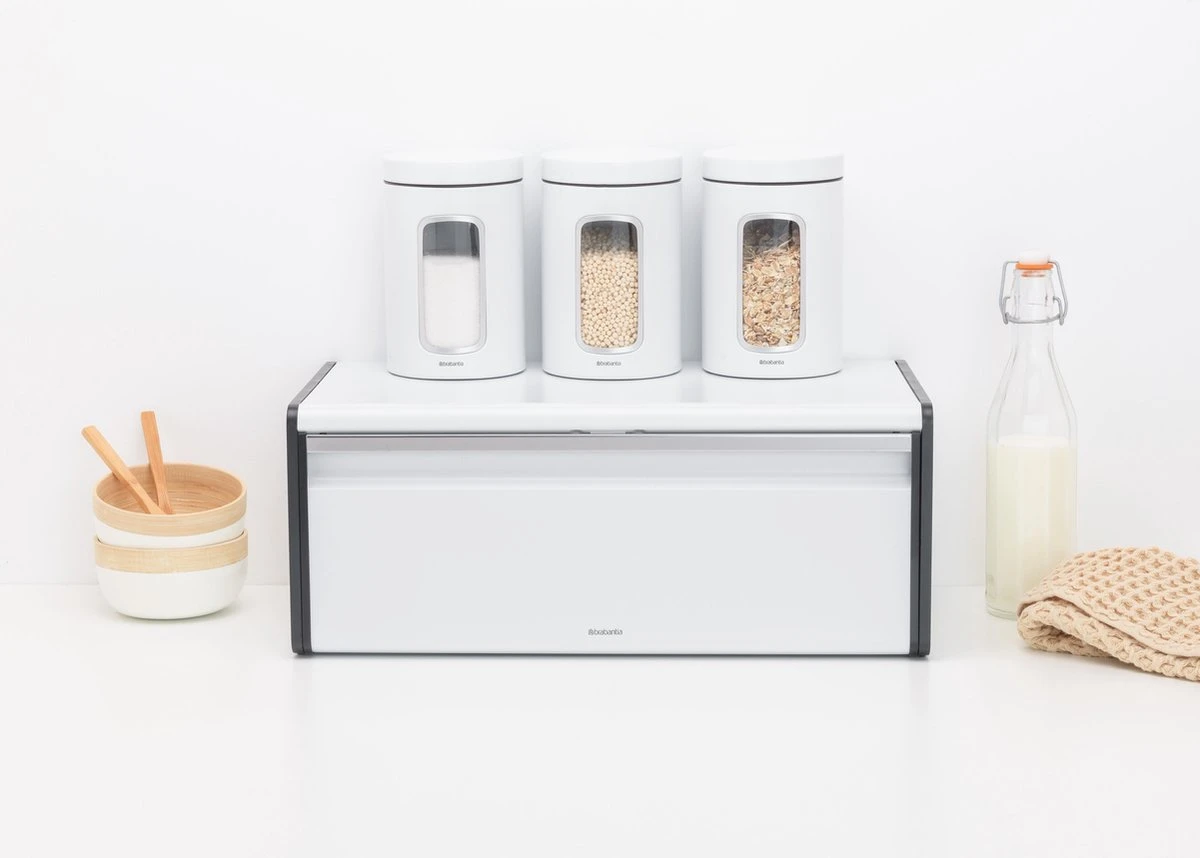 Brabantia Broodtrommel - Met Klepdeksel - White - Image 7