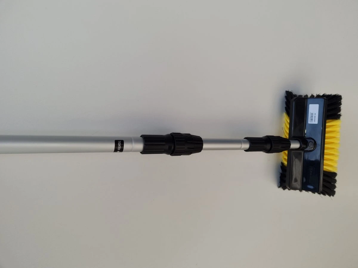 Zonnepanelen / Auto / Ramen Wassen Telescoopsteel Met Borstel Waterdoorlatende Wasborstel Met Telescopische Steel 4 Meter En Gardena Aansluiting / Wasborstel Met Uitschuifbare Telescoopsteel Met Waterdoorvoer - Image 2
