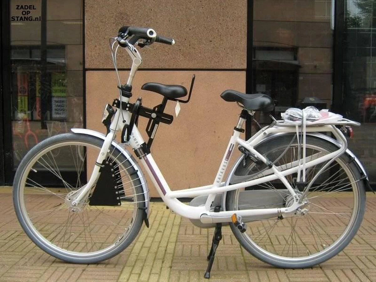 Zadel Op Stang Model 4 Kinderzitje Voor Damesfiets Met Enkele Oversized Onderbuis - Nooit Meer Zwaar Sturen - Image 2