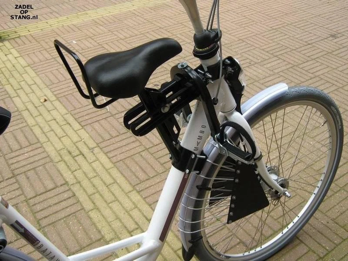 Zadel Op Stang Model 4 Kinderzitje Voor Damesfiets Met Enkele Oversized Onderbuis - Nooit Meer Zwaar Sturen - Image 3