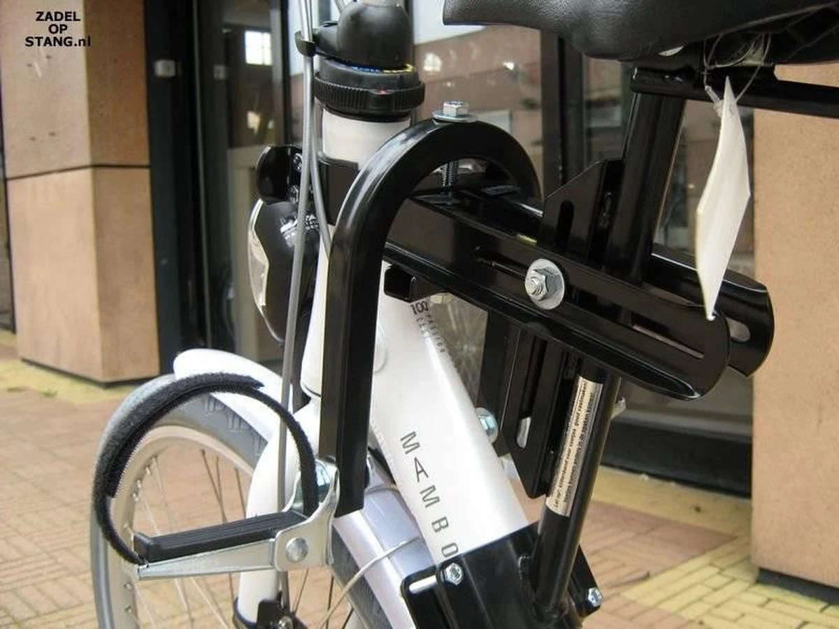 Zadel Op Stang Model 4 Kinderzitje Voor Damesfiets Met Enkele Oversized Onderbuis - Nooit Meer Zwaar Sturen - Image 5