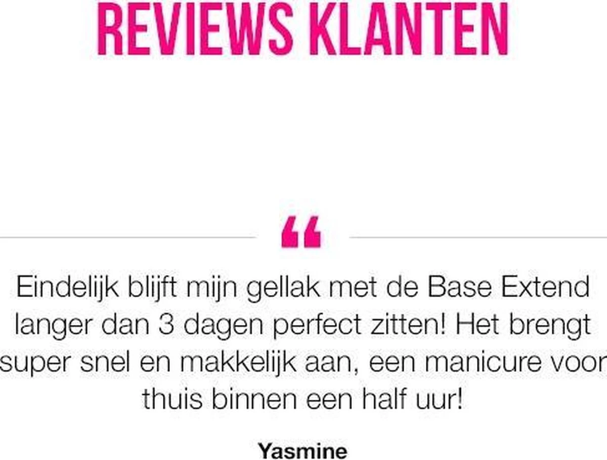 Pink Gellac - Base Extend - Base Coat Gellak - Snel Afweekbaar - 15 Ml - Image 4