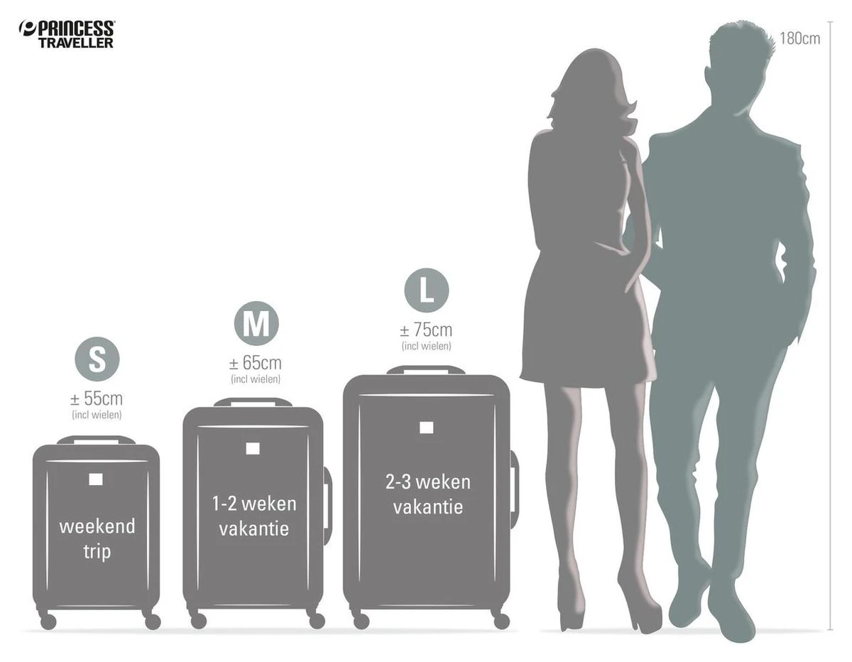 Princess Traveller Barcelona - Handbagage Koffer - Zwart - S - 55cm - Image 5