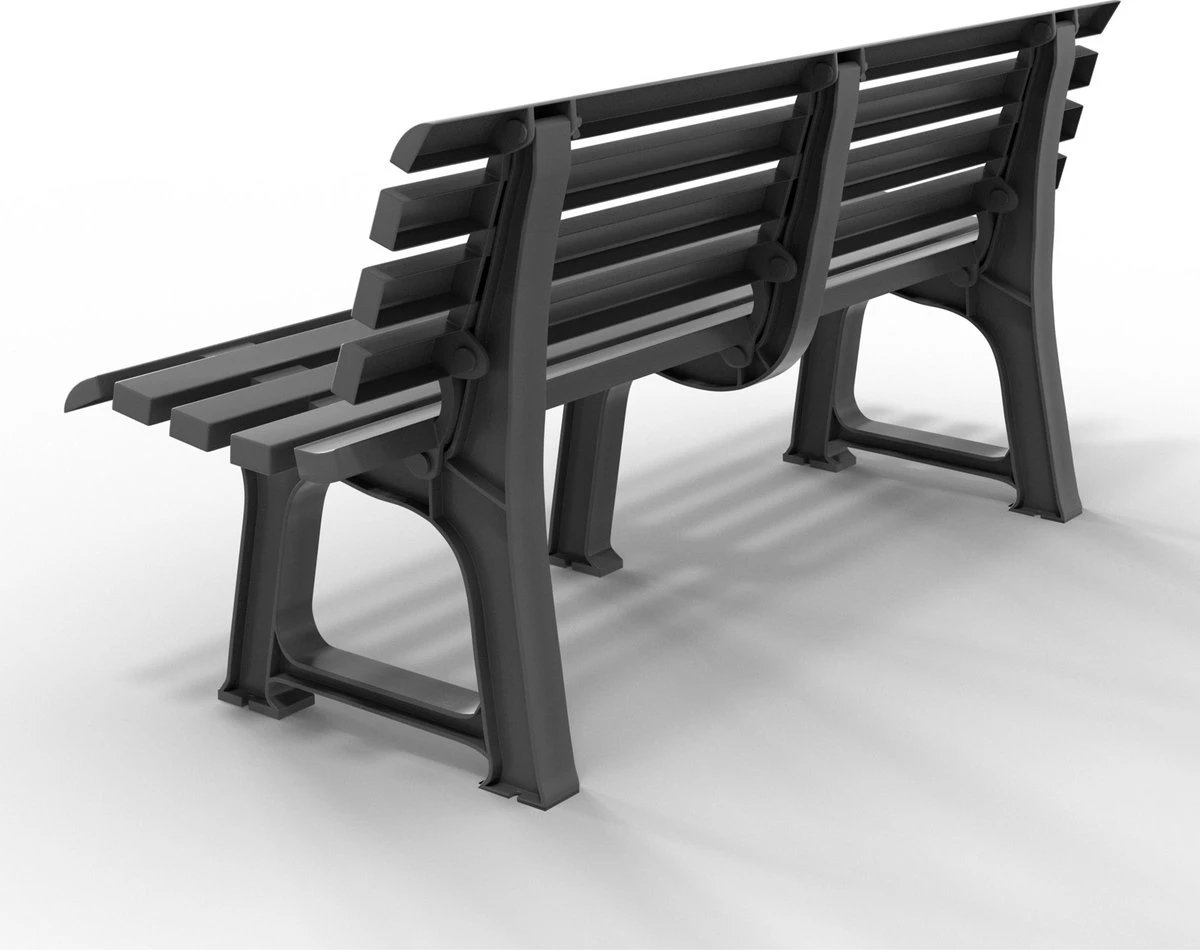 Casaria Tuinbank Orchidea – Kunststof/240kg Belastbaar – Antraciet - Image 4