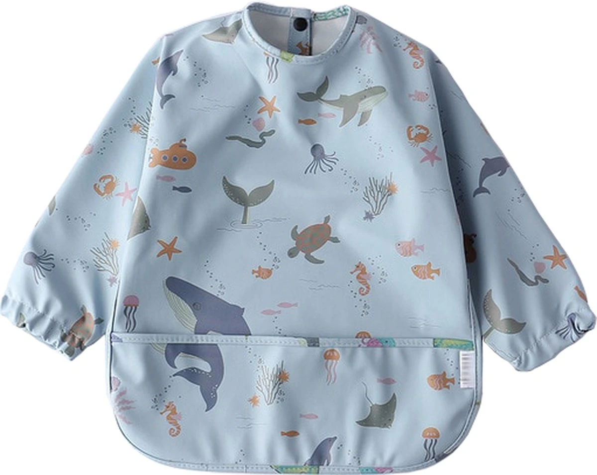 Mon Avenir - Longsleeve Slab - Waterproof - Schort Lange Mouwen - Blauw - Oceaan