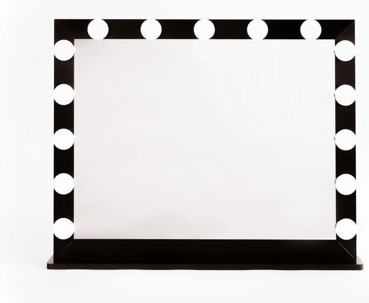 Make Up Spiegel Met Verlichting | Vivo | Hollywood Spiegel | Zwart | Touch | 3 Standen | 70x54 - Image 7