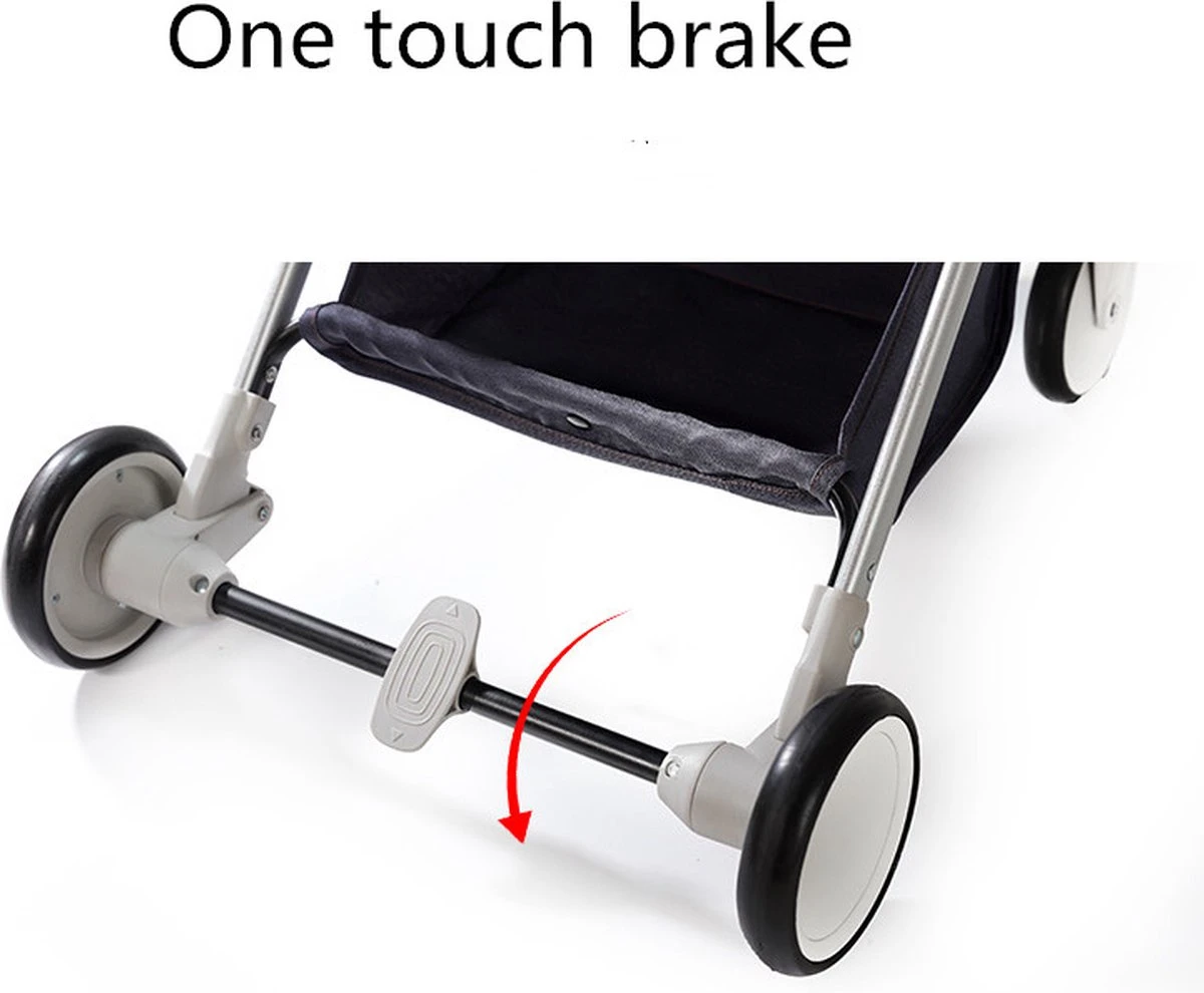 WOOSH New Buggy - Zwart - One Hand Folding - 3 Slaapstanden - Wandelwagen Tot 25 Kg - Regenhoes - Bekerhouder - Muggennet - Image 12