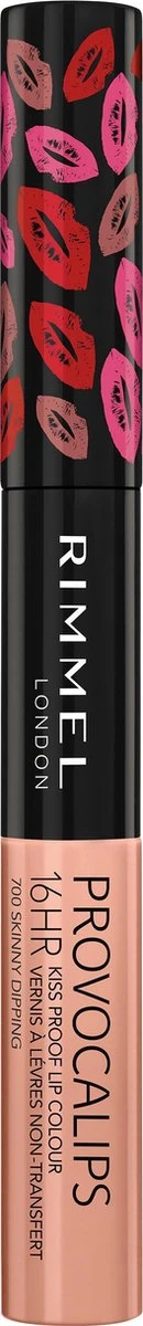 Rimmel London Provocalips Kiss Proof 16 Hr Liquid Lip - 700 Skinny Dipping - 7 Ml - Nude - Image 8