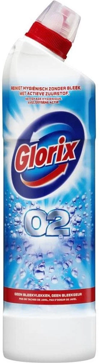 Glorix Bleek O2 - 750 Ml - Toiletreiniger - 3 Stuks - Voordeelverpakking - Image 2