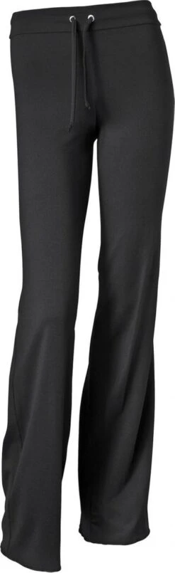 Papillon Dans Broek Met Wijde Pijp - Danskleding Dames - Zumba Kleding - Supplex - Zwart - M