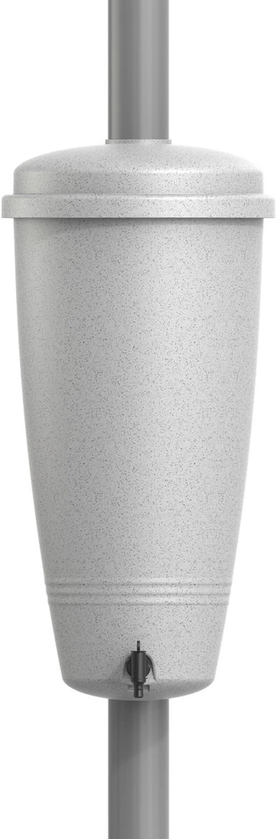 Elho Green Basics Rain Catcher 33 - Regenton Voor Balkonbuiten - Ø 33.5 X H 73.5 Cm - Grijs/Living Concrete - Image 8