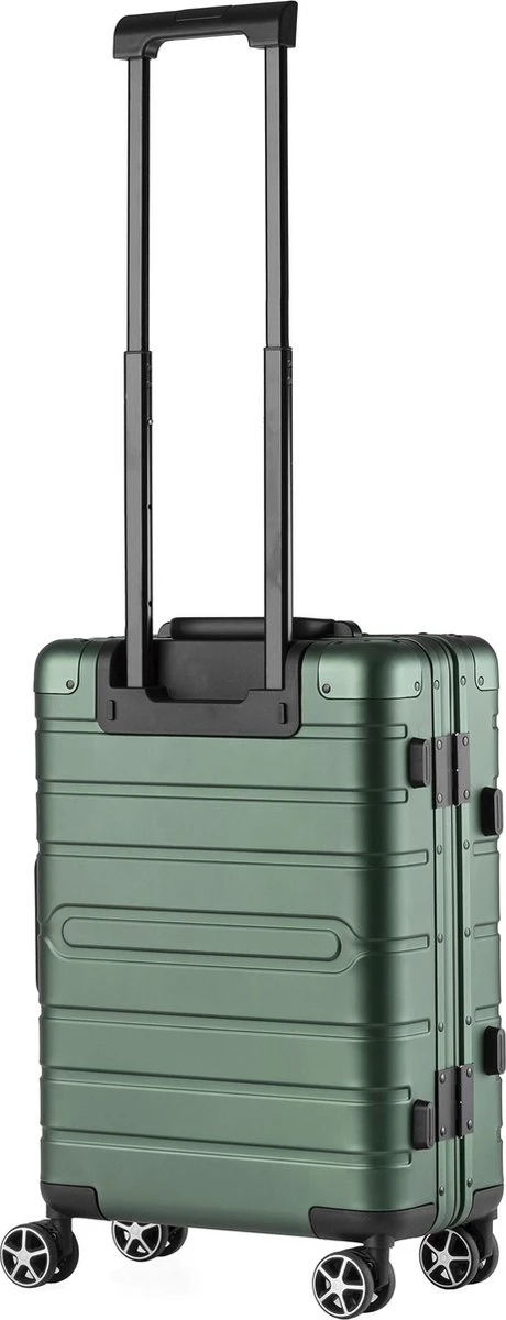 CarryOn ULD Handbagage - Luxe Aluminium Trolley 55cm - Dubbel TSA Slot - Dubbele Wielen - Groen - Image 3