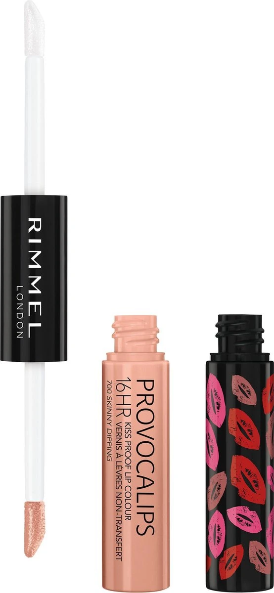 Rimmel London Provocalips Kiss Proof 16 Hr Liquid Lip - 700 Skinny Dipping - 7 Ml - Nude - Image 2