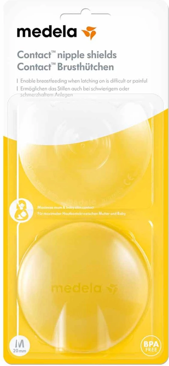 Medela Tepelhoedje Beschermen Je Tepels En Helpen Het Aanleggen Vergemakkelijken Als Dit Niet Goed Lukt Of Pijnlijk Is - Maat M - 20 Mm - 2 Stuks - Image 5