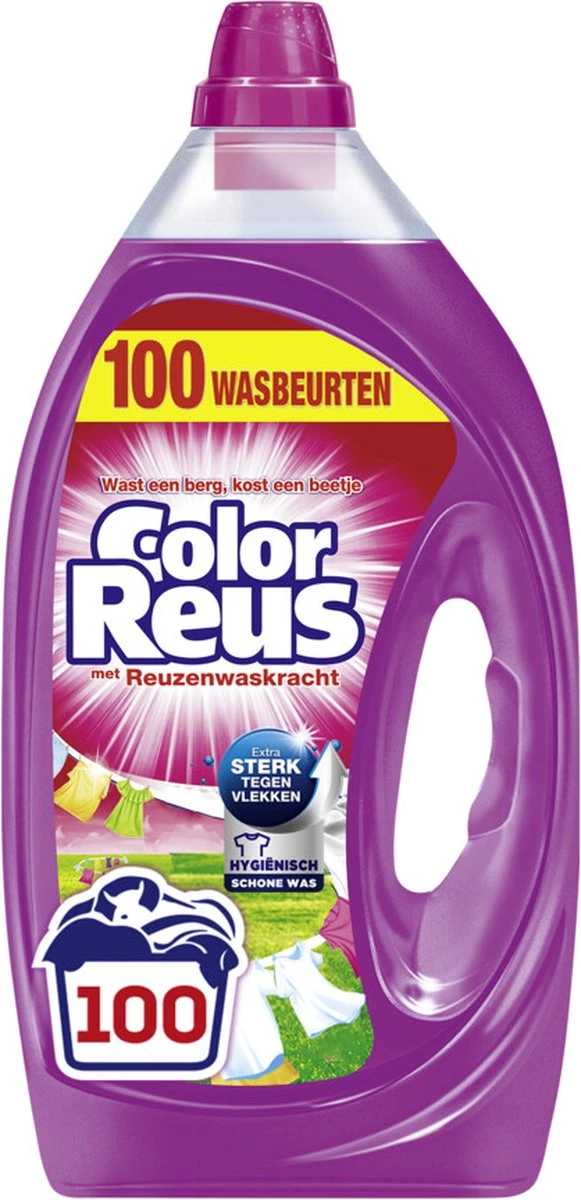 2x Witte Reus Vloeibaar Wasmiddel Color Reus 5 Liter - Image 6