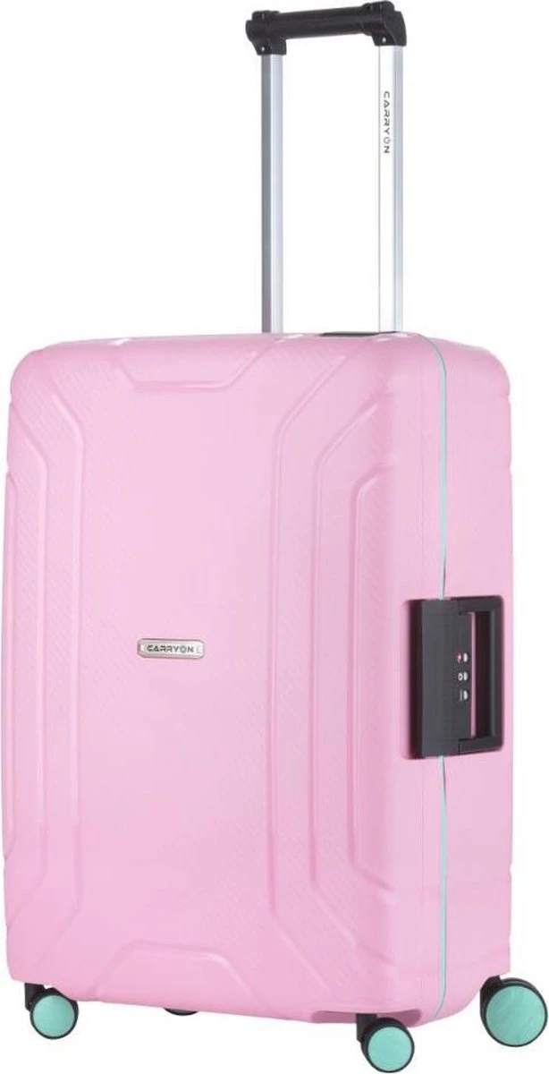 CarryOn Steward TSA Reiskoffer - 65cm Trolley Met Kliksloten - Dubbele Wielen - Roze - Image 14