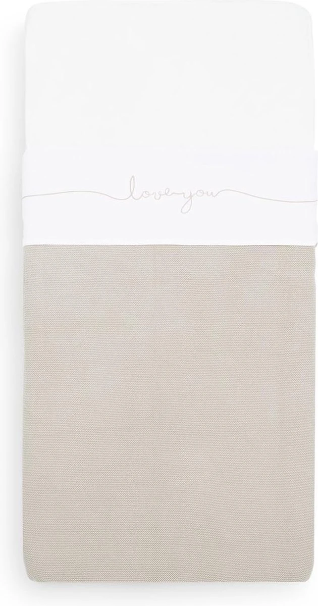 Jollein Baby Laken Wieg 75x100cm Love You - Nougat - Image 14