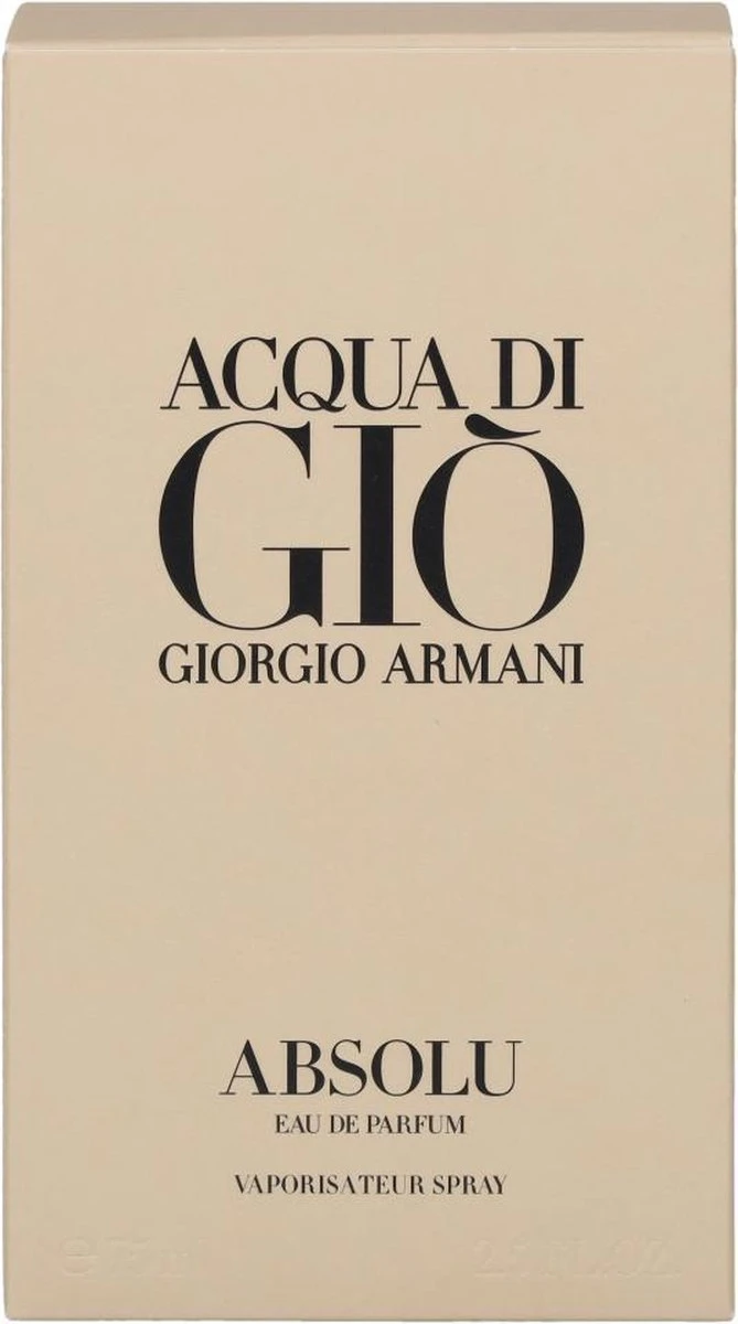 Giorgio Armani Acqua Di Gio Absolu 75ml - Eau De Parfum - Herenparfum - Image 3