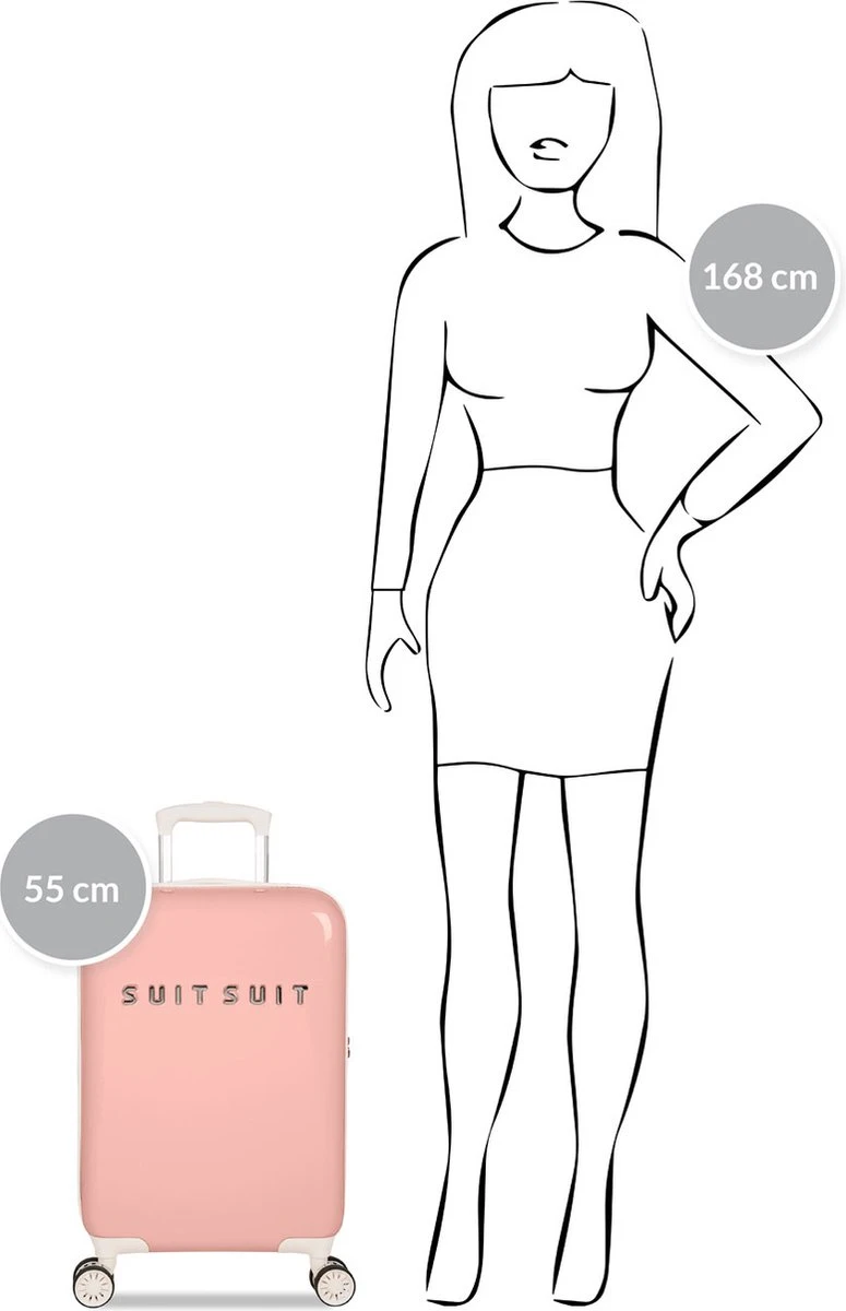 SUITSUIT - Fabulous Fifties - Papaya Peach - Handbagage (55 Cm) - Image 3