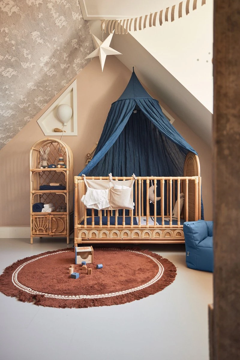 Jollein Baby Hoeslaken Ledikant Jersey 60x120cm - Jeans Blue - 2 Stuks - Image 7