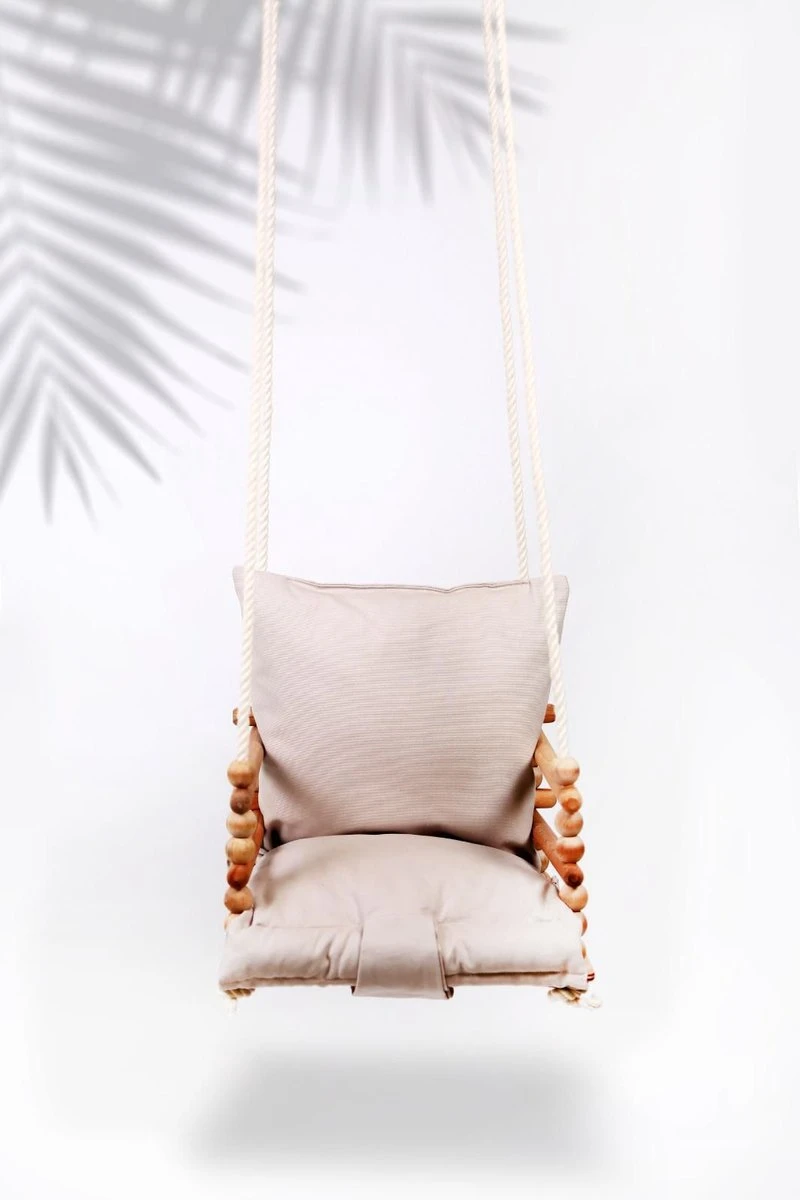 Babyschommel Met Berkenhout - Schommel Baby - Baby Swing Tot 60 Kg - Verstelbaar Schommel Kind - Babyswing - Image 8