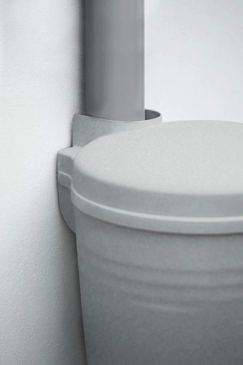 Elho Green Basics Rain Catcher 33 - Regenton Voor Balkonbuiten - Ø 33.5 X H 73.5 Cm - Grijs/Living Concrete - Image 3