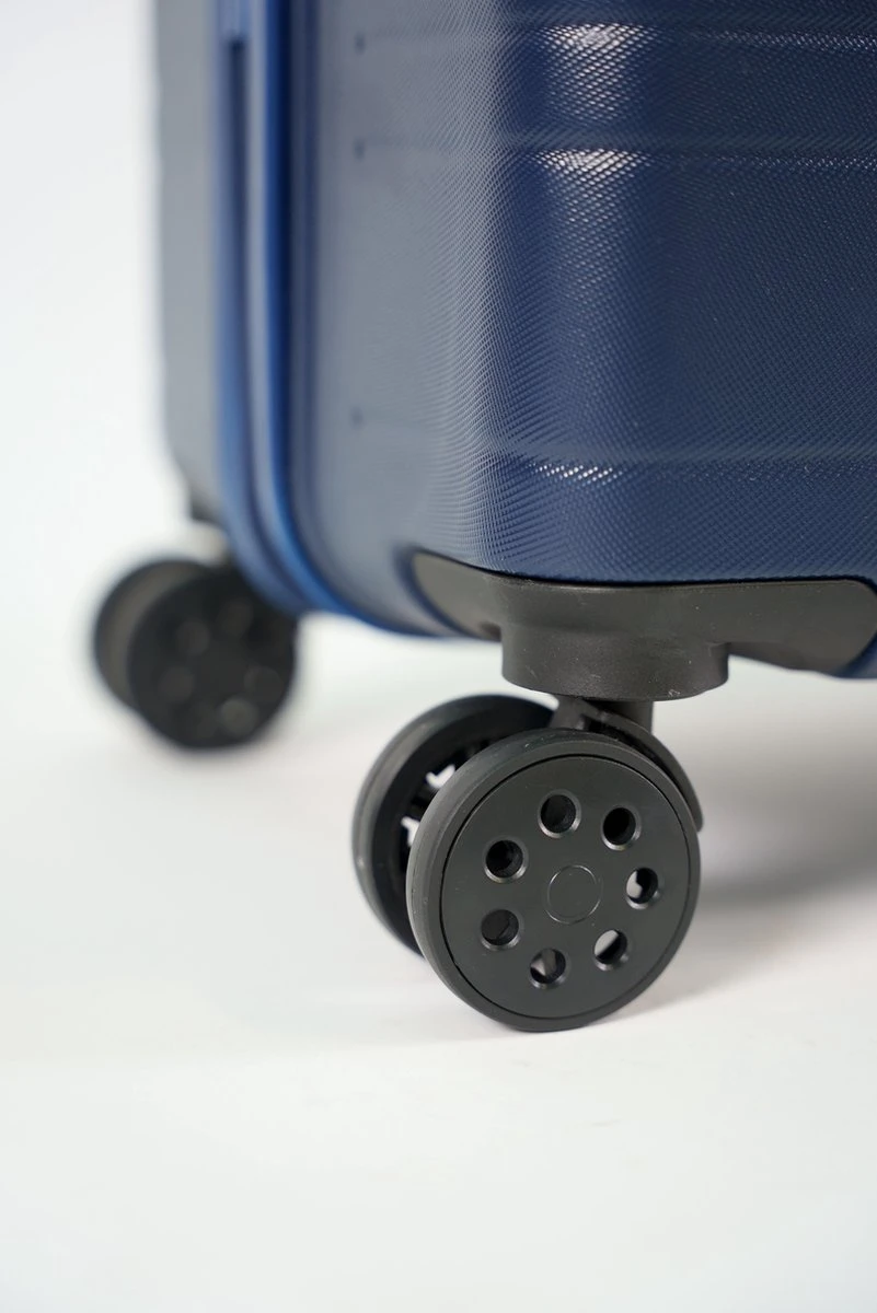 ©TROLLEYZ - Amsterdam No.9 - Trolley - 55cm Met TSA Slot - Dubbele Wielen - 360° Spinners - 100% ABS - Handbagage Koffer In Ocean Blue - Image 5