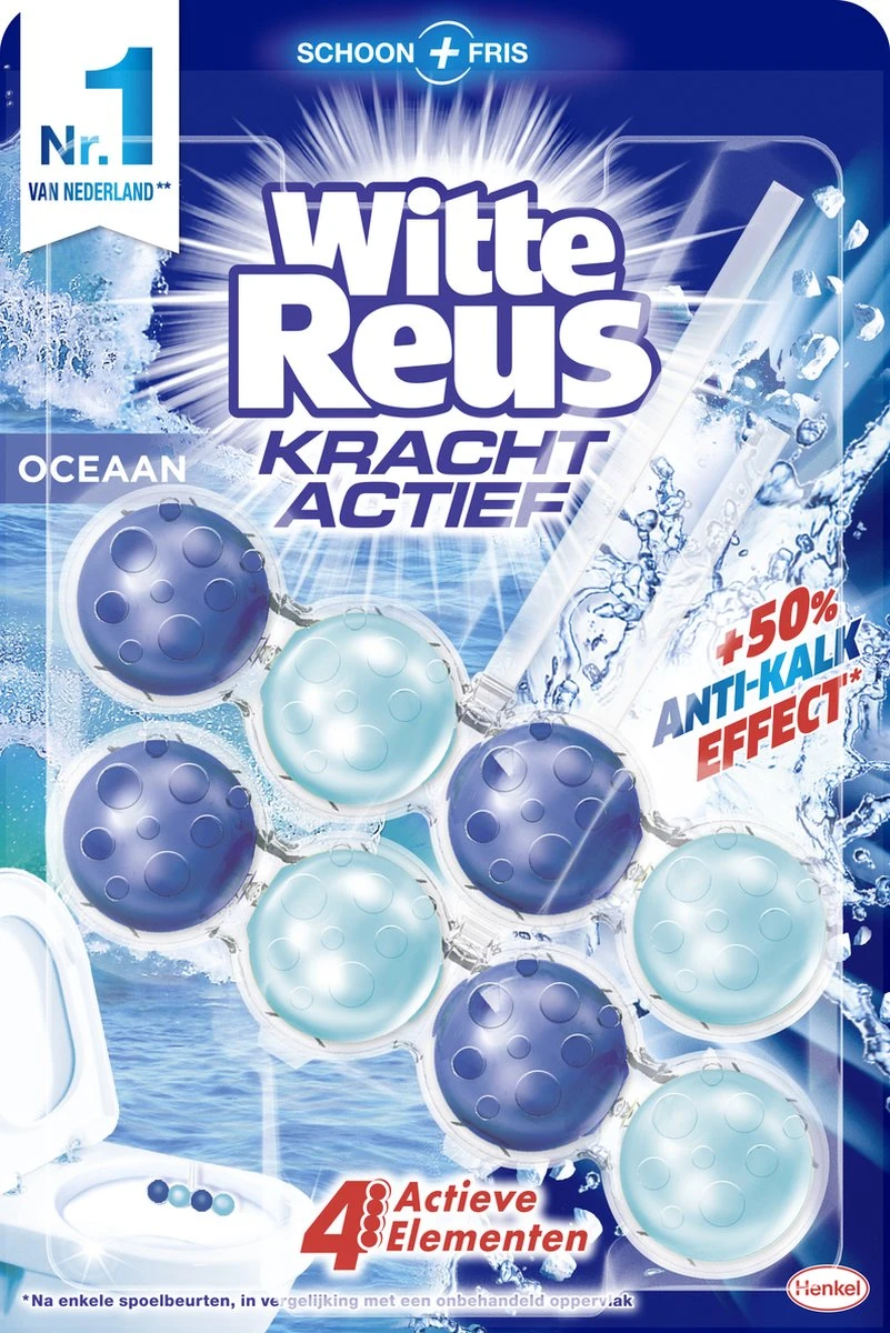 Witte Reus Kracht Actief Toiletblok - Oceaan - WC Blokjes Voordeelverpakking - 20 Stuks - Image 2