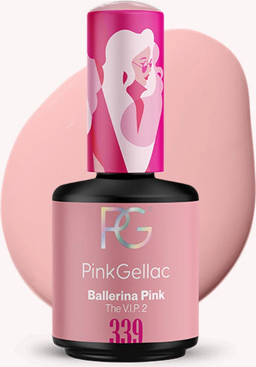 Pink Gellac - Ballerina Pink - Gellak - Vegan - Roze - Parel Finish - 15 Ml