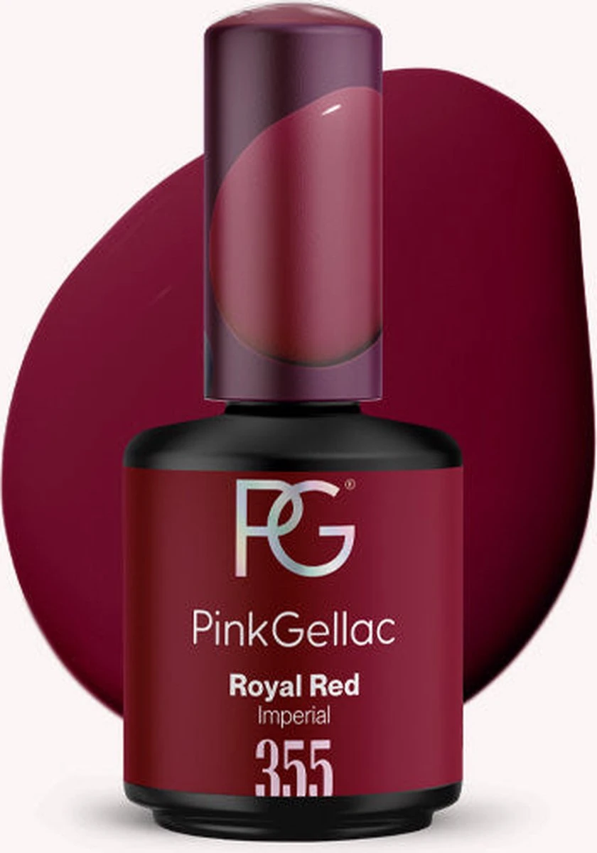 Pink Gellac - Royal Red - Gellak - Vegan - Rood - Creamy Finish - 15 Ml